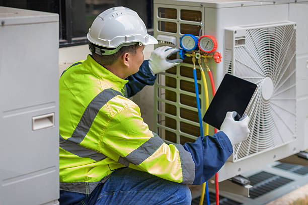 Professional Emergency Ac Repair technician working in Mathews, VA